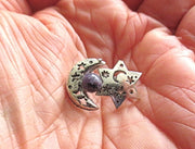 rosh hodesh or chodesh gemstone brooch or pin