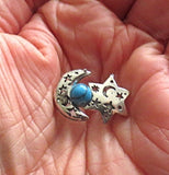 rosh hodesh or chodesh gemstone brooch or pin queen turquoise