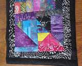 quilted wall art modern batik geometric hanging stain glass theme