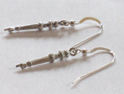 everyday judaica and shabbat silver earrings