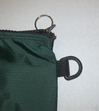 nylon zippered pouches in two sizes medium and large  with choice of color and options to add