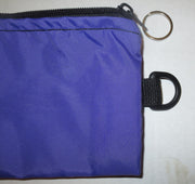 zippered pouches in two sizes extra small and small with choice of color and options to add