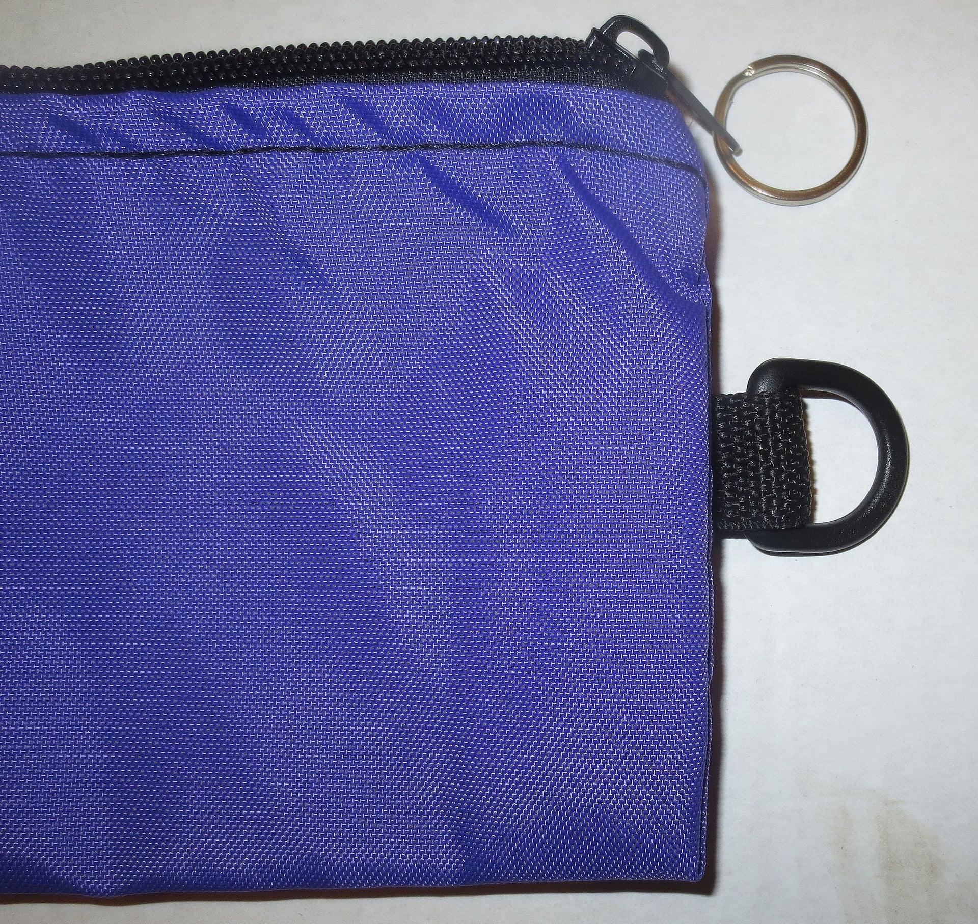 zippered pouches in two sizes extra small and small with choice of color and options to add